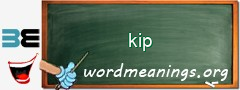 WordMeaning blackboard for kip